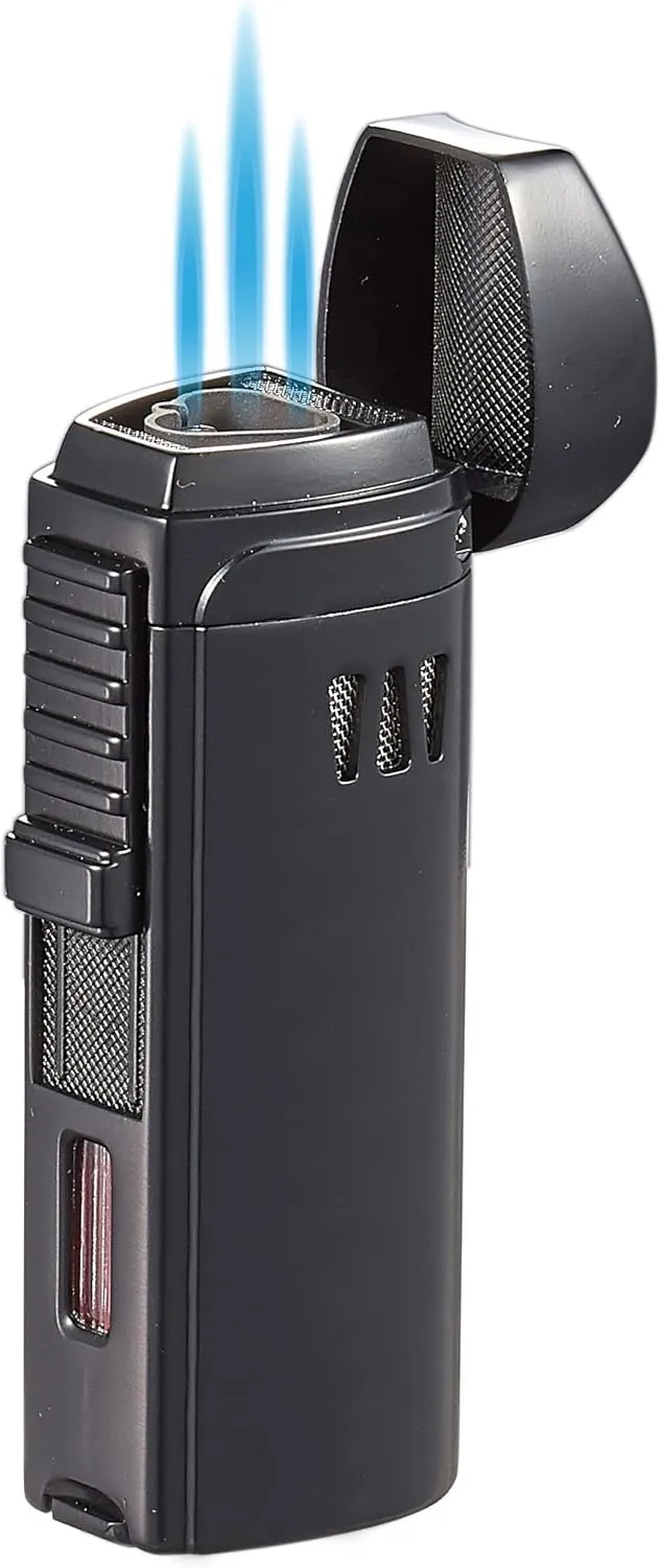 Visol Denali Triple Torch Flame Refillable Gas Lighter (Shipped Without Butane)