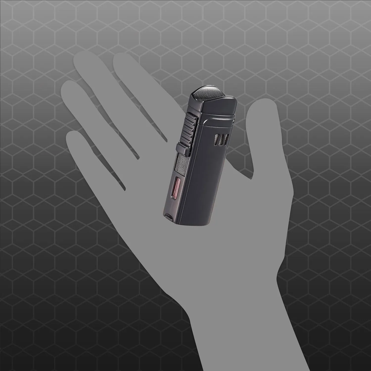 Visol Denali Triple Torch Flame Refillable Gas Lighter (Shipped Without Butane)