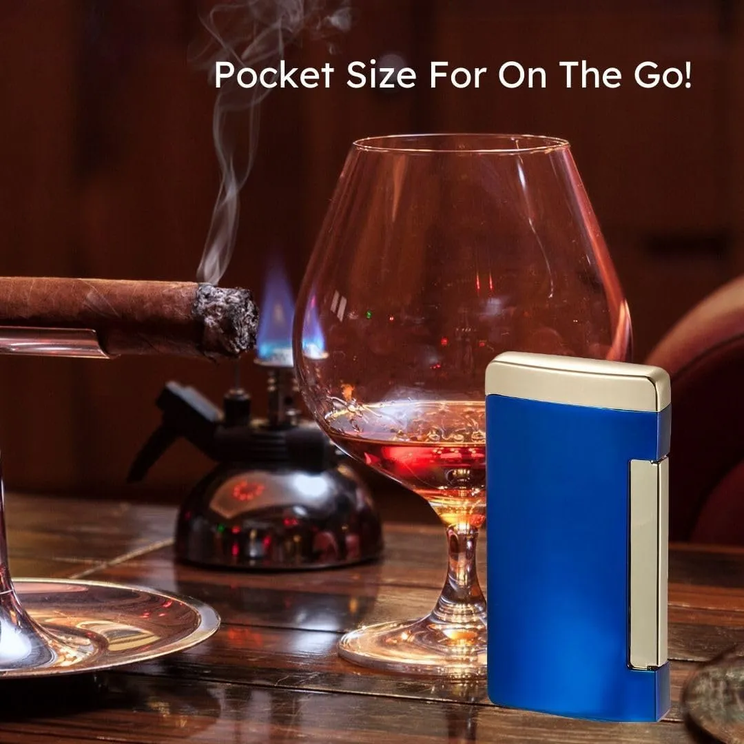 Visol Panther Flat Flame Butane Torch Refillable Gas Lighter (Shipped Without Butane)