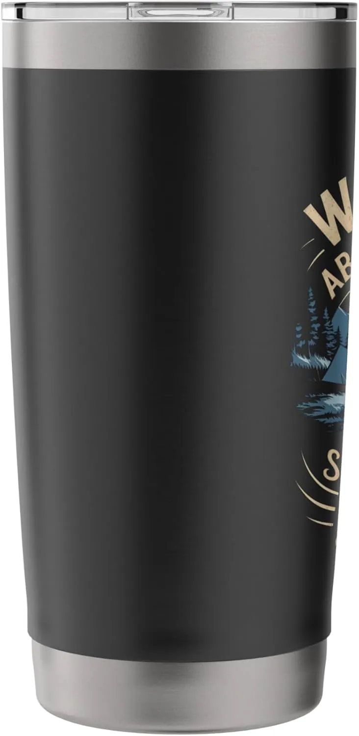 Wake Up Above the Clouds Alpine Camping Stainless Steel Insulated Tumbler