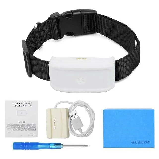 Waterproof GPS Pet Tracker Collar - Location Tracker for Dogs  Cats