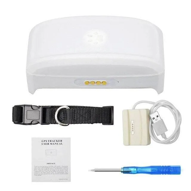 Waterproof GPS Pet Tracker Collar - Location Tracker for Dogs  Cats