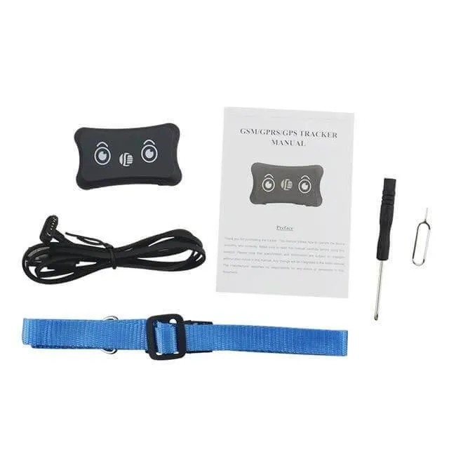 Waterproof GPS Pet Tracker - Real-time Dog  Cat Locator Collar