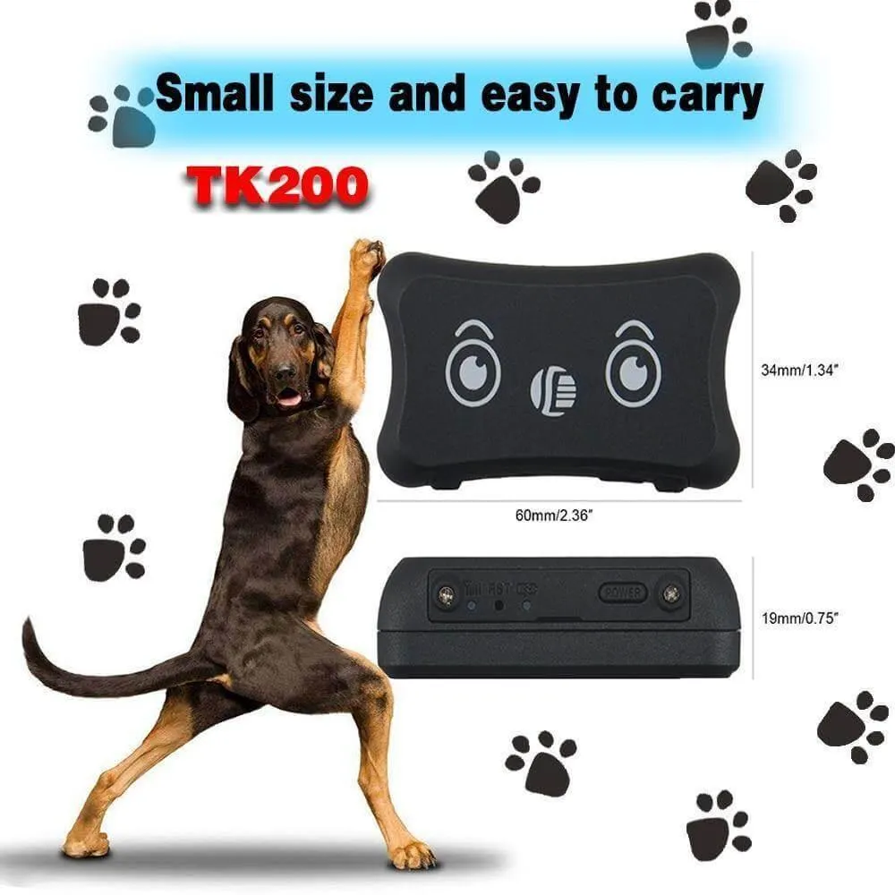 Waterproof GPS Pet Tracker - Real-time Dog  Cat Locator Collar
