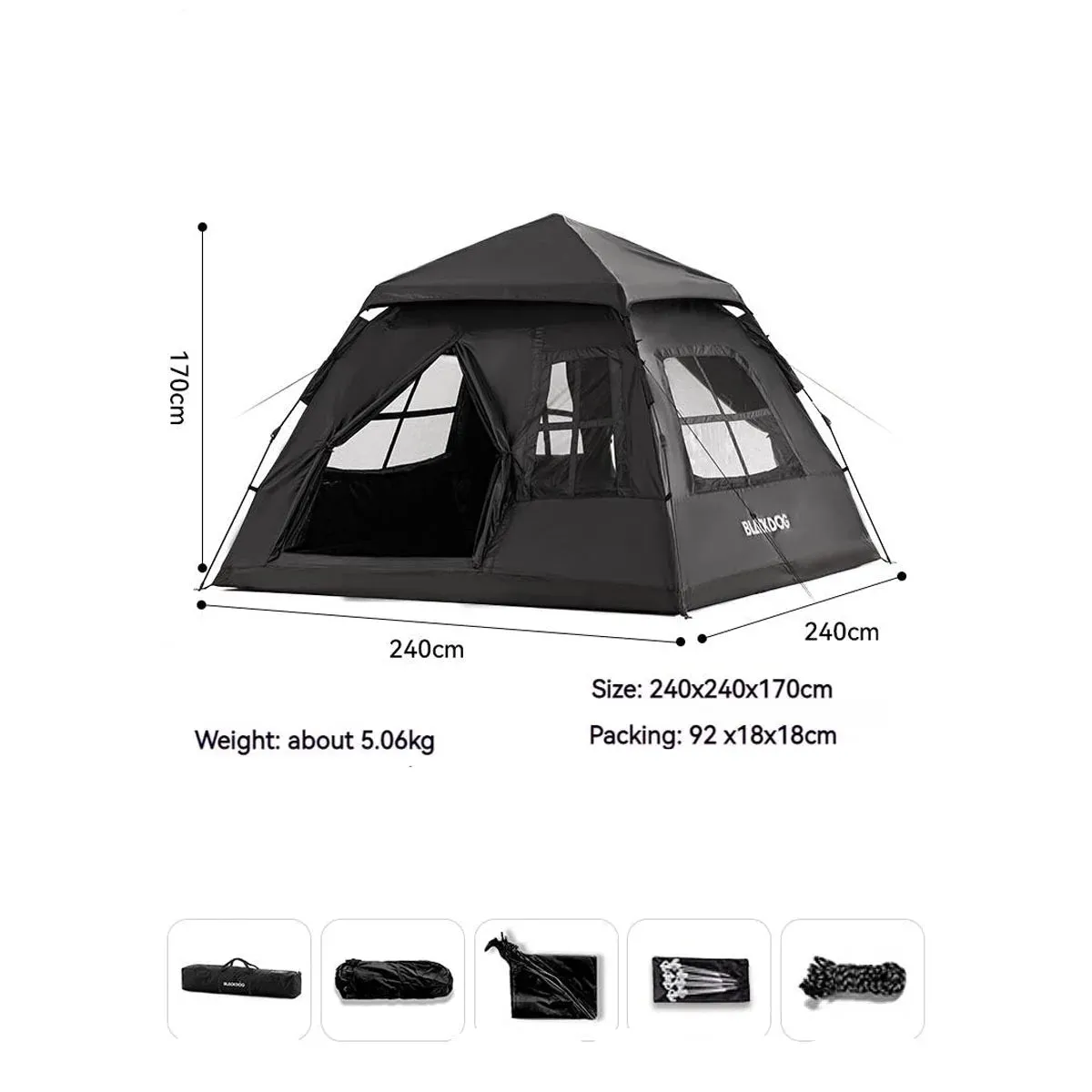 Waterproof Two Door Camping Tent
