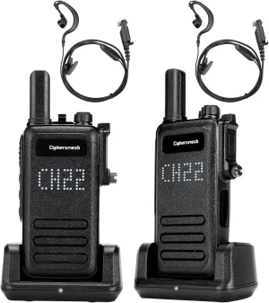 Waterproof Walkie Talkies Long Range for Adult with AI 30dB Noise Cancelling, Rechargeable 2W Two Way Radios, VOX, 1700mAh, Walky Talky for Emergency Family, Camping, Hiking CAP700-2 Pack