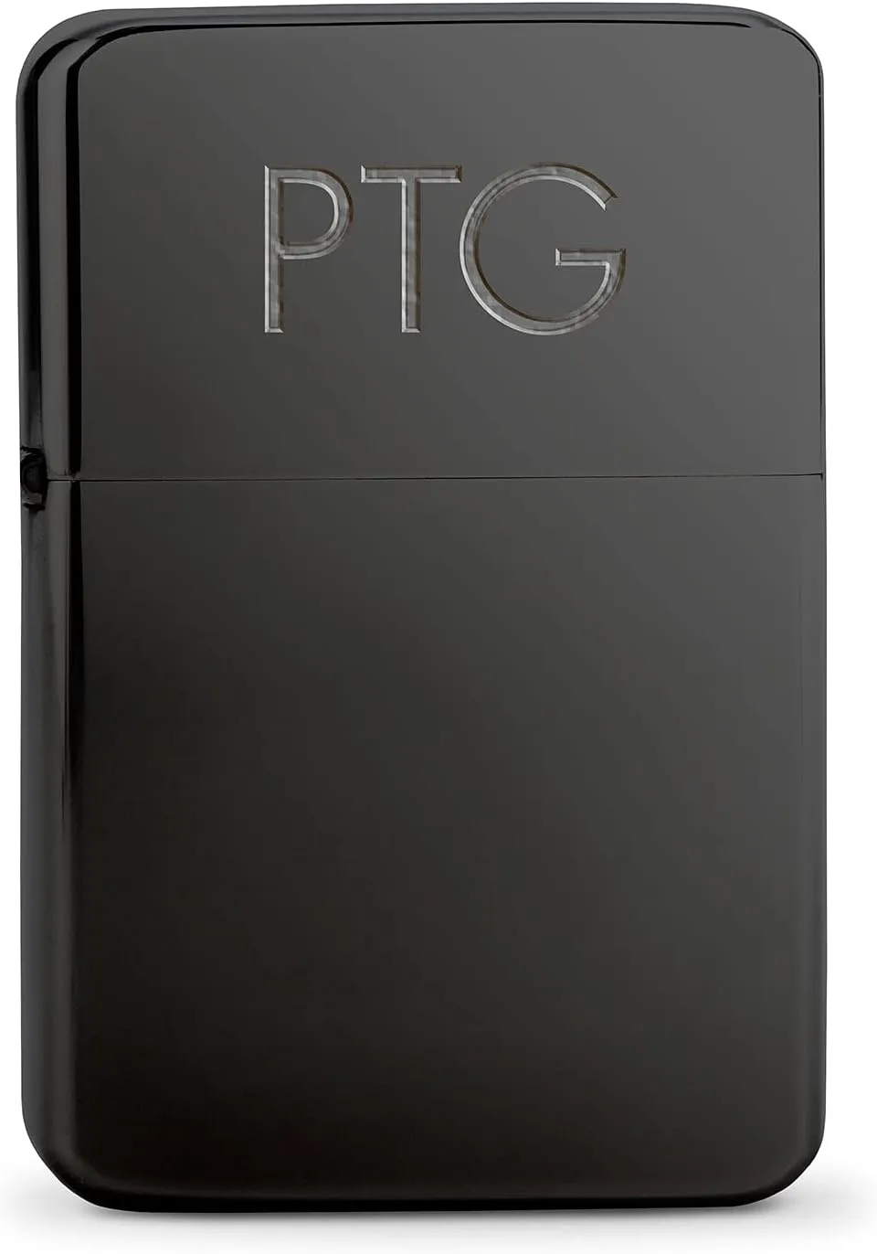 WEDDINGSTAR Personalized Engraved Gunmetal Black Metal Windproof Lighter, Customizable Monogram Engraving, Refillable, Classic Style