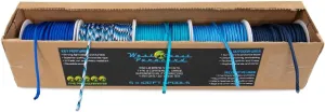 West Coast Paracord 550lb Paracord Variety Supplies – Type III Paracord Box Set – 100 Foot Spools of 5 Colors