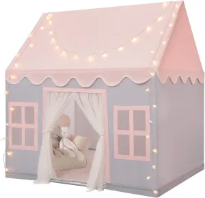 Wilwolfer Play Tent for Kids Indoor - Kids Play House Indoor Toddlers Play Tent Large Toddler Toy House Birthday Gift for Boys & Girls Playroom Decor (Gray Playhouse)