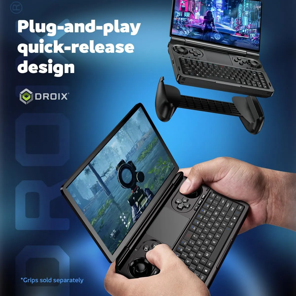 Win Mini 2025 Handheld Gaming PC, AMD Ryzen AI 9 370, 12C/24T up to 5.1GHz, Radeon 890M GPU, 32GB LPDDR5X RAM, 2TB NVMe SSD, 7” 1080p 120Hz Touchscreen, Wi-Fi 6E Bluetooth 5.3