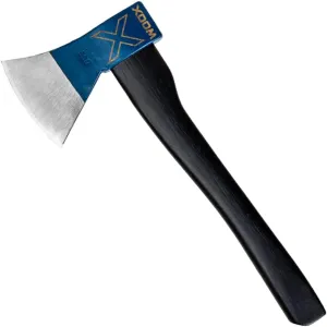 WOOX Thunderbird Tempered Carbon Steel Throwing Axe w/American Appalachian Hickory Handle (Blue)