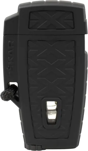 Xikar Stratosphere II High Altitude Lighter, Single Jet Flame, Windproof, Ergonomic Design, Durable and Dependable, Black