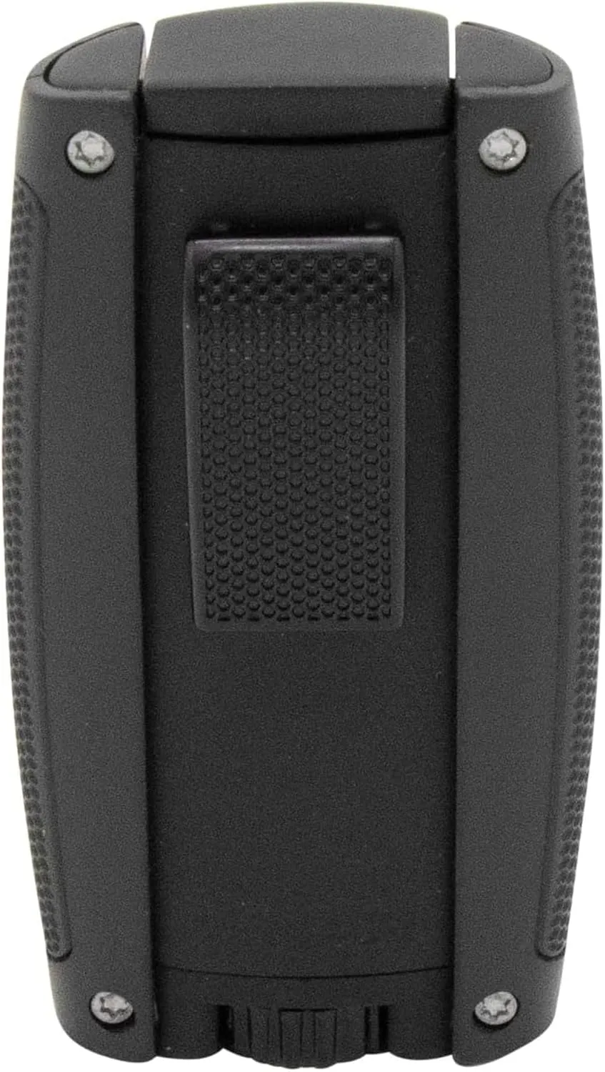 Xikar Turismo Double Jet Flame Butane Torch Lighter, Silver | Wind Resistant, Refillable Fuel Tank with EZ-View Window, Adjustable Flame, Easy Push Ignition, Flip-Top Lid, High Altitude Tested