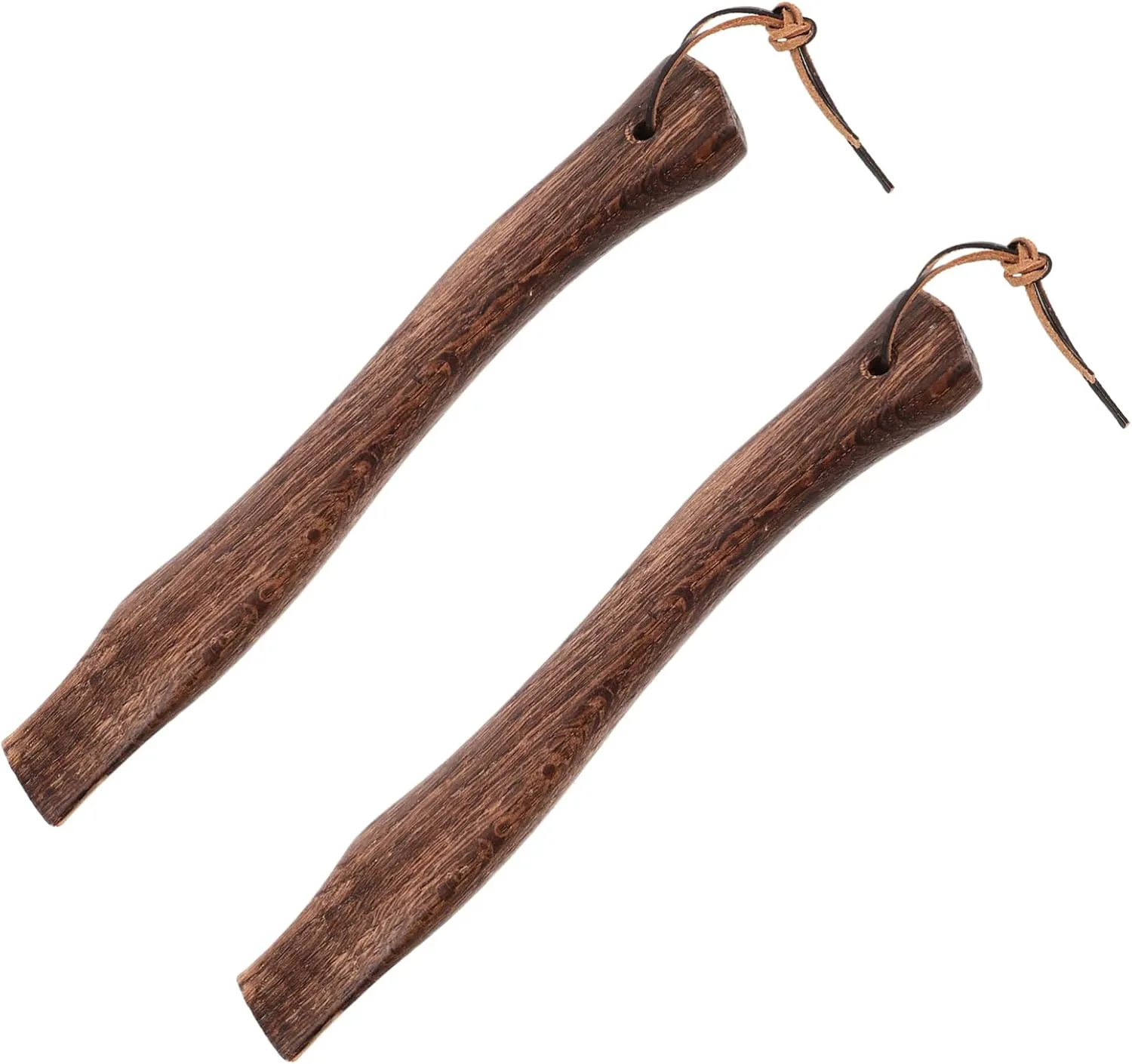 YARNOW 2pcs Sturdy Wooden Axe Handle Replacement Ergonomic Design for Hatchet Easy Installation Compact Portable Wood Grip for Chopping and Camp Use