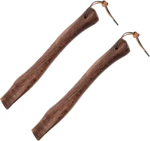 YARNOW 2pcs Sturdy Wooden Axe Handle Replacement Ergonomic Design for Hatchet Easy Installation Compact Portable Wood Grip for Chopping and Camp Use