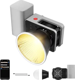 ZHIYUN CINEPEER CX50 [Official] 50W LED Video Light, 2700K-6500K Portable Camera Light, TLCI/CRI96 , APP Control with Battery, COB Continuous Output Lighting for Video & Location Shooting (Bi-Color)