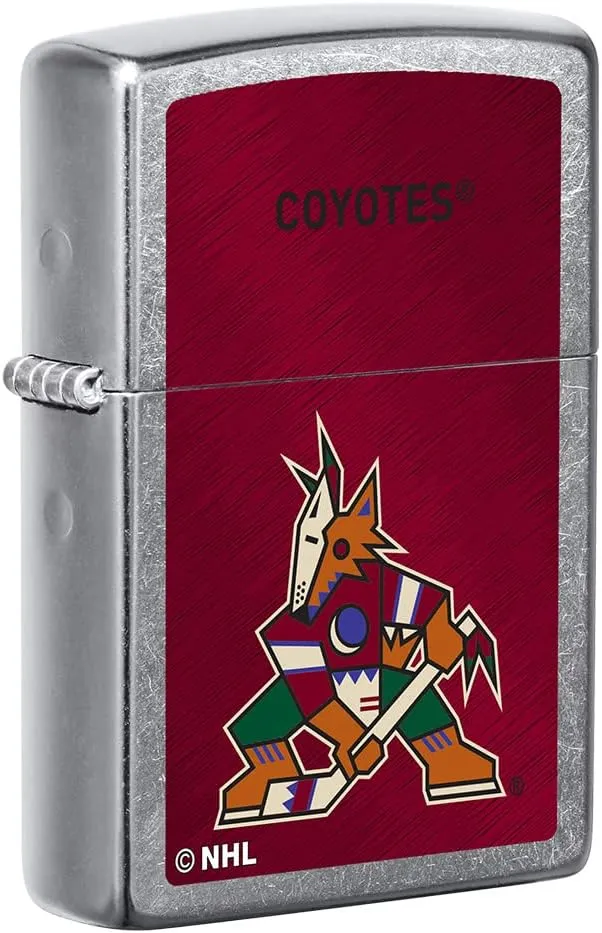 Zippo 2021 NHL Arizona Coyotes Street Chrome Pocket Lighter