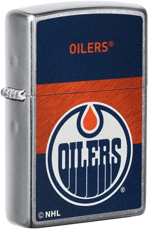 Zippo 2021 NHL Edmonton Oilers Street Chrome Pocket Lighter