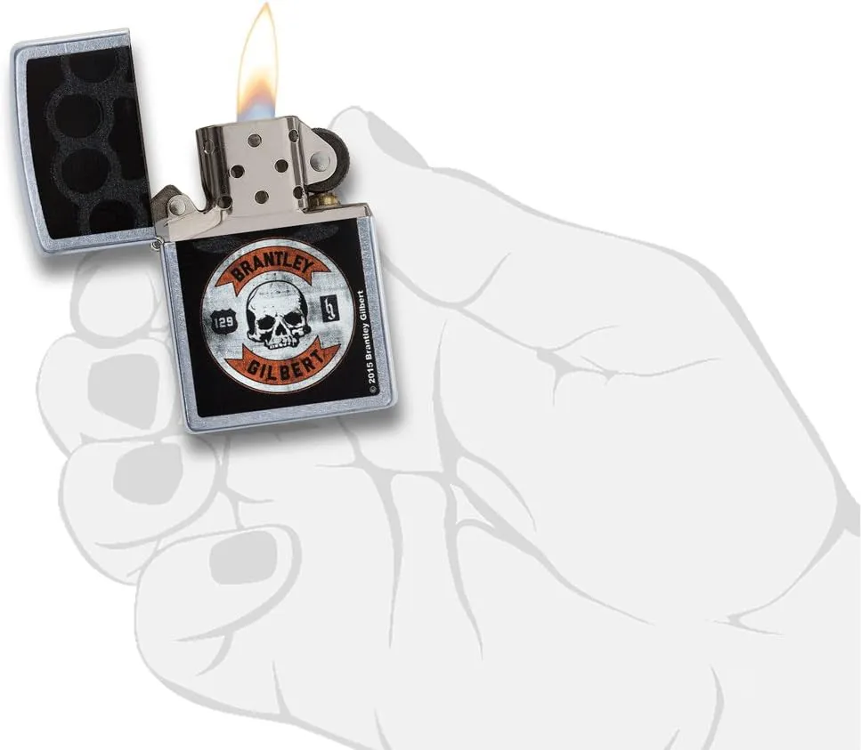 Zippo Brantley Gilbert Pocket Lighter, Street Chrome
