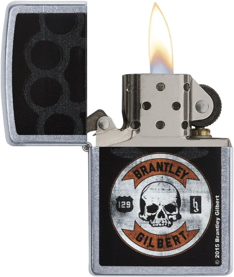 Zippo Brantley Gilbert Pocket Lighter, Street Chrome