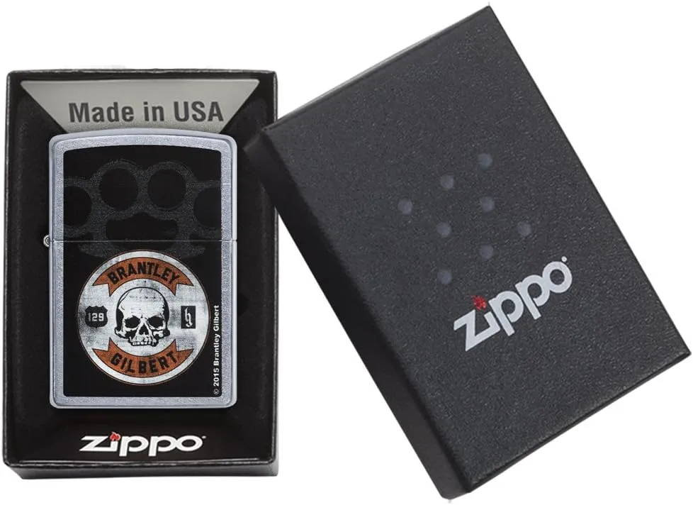 Zippo Brantley Gilbert Pocket Lighter, Street Chrome