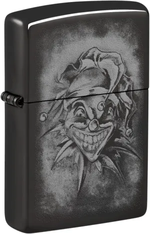 Zippo Clown High Polish Black Pocket Lighter