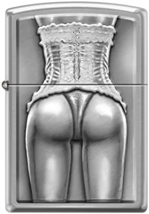 Zippo 'Corset Back Chrome Lighter, 2446