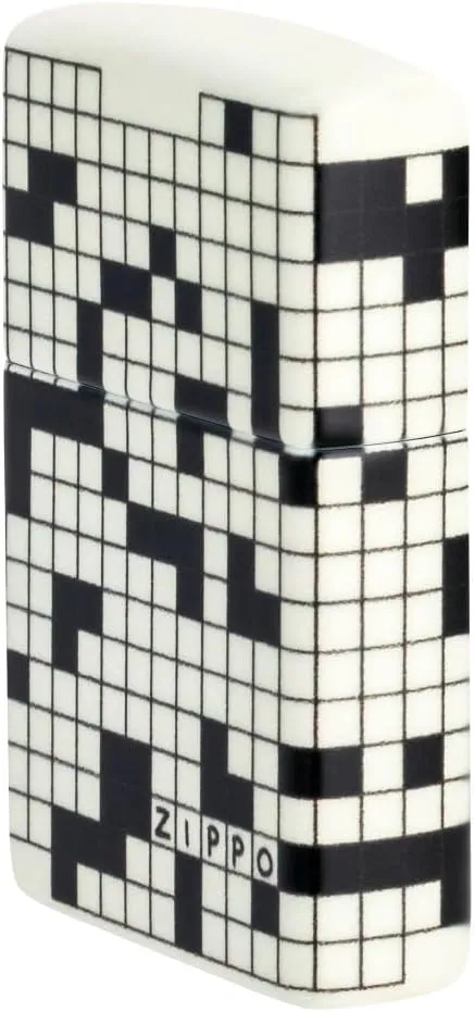 Zippo Crossword Design 540 Color Glow in The Dark Pocket Lighter