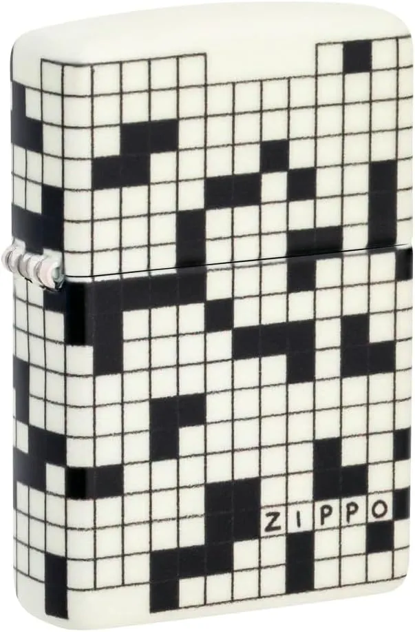 Zippo Crossword Design 540 Color Glow in The Dark Pocket Lighter