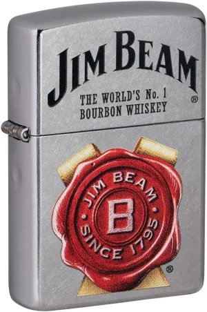 Zippo Jim Beam Rosette Logo Pocket Lighter