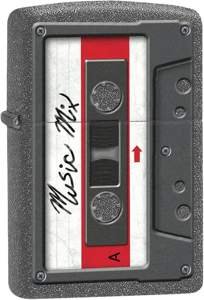 Zippo Lighter: Cassette Tape - Iron Stone 78252