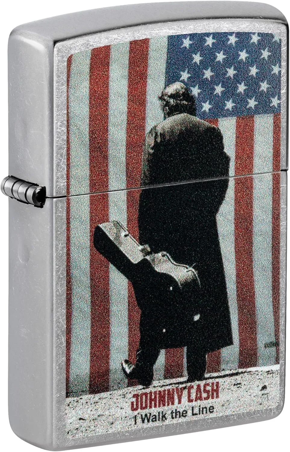 Zippo Lighter: Johnny Cash, I Walk The Line - Street Chrome 81521
