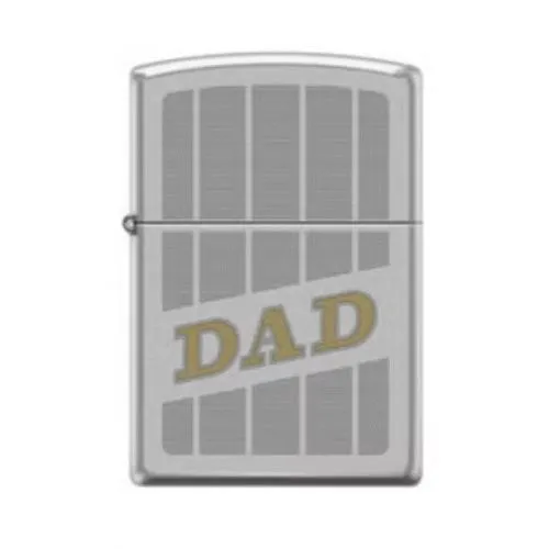 Zippo Lighter Windproof  In Chrome And Satin Dad