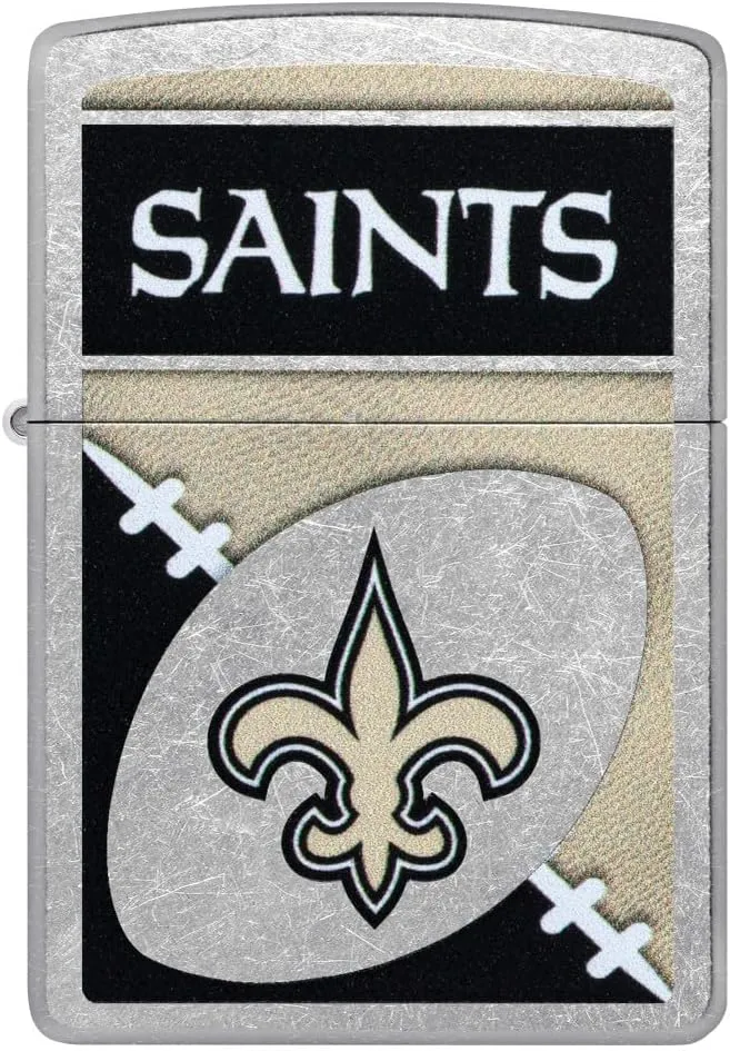 Zippo NFL New Orleans Saints Street Chrome Pocket Lighter
