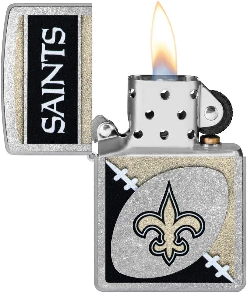 Zippo NFL New Orleans Saints Street Chrome Pocket Lighter