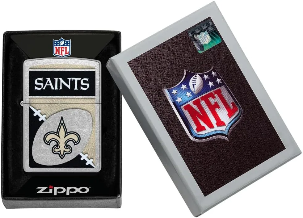 Zippo NFL New Orleans Saints Street Chrome Pocket Lighter
