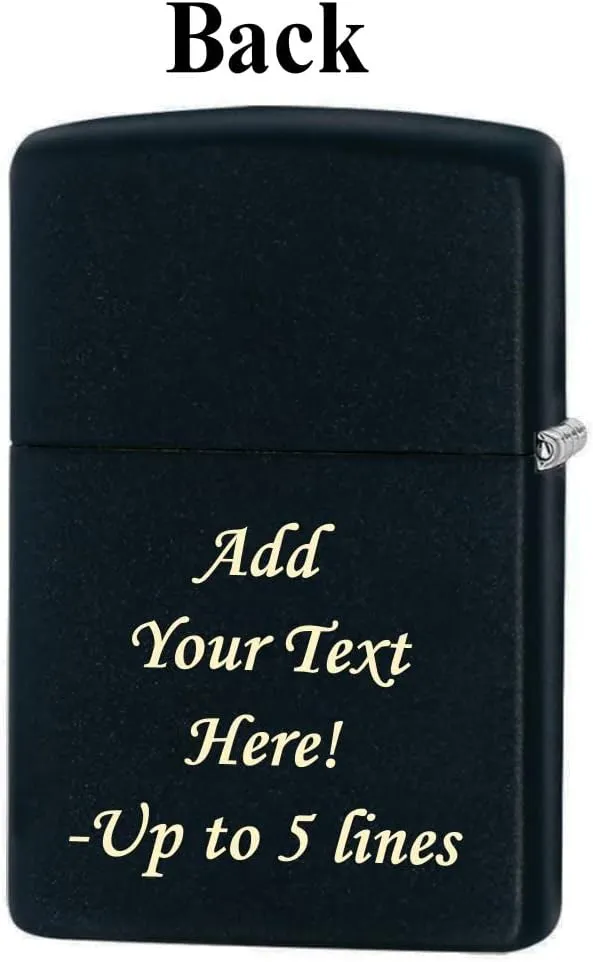Zippo Personalized Message Engraved on Backside Buck Deer Outdoor Windproof Lighter Deer in Mist Z5148