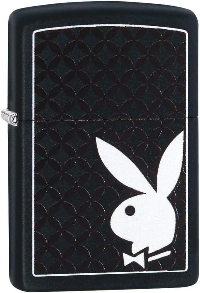 Zippo Playboy Black & White Rabbit Pocket Lighter