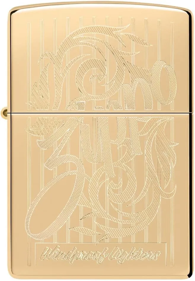 Zippo Pocket Lighter Design Brass High Polish Brass Pocket Lighter