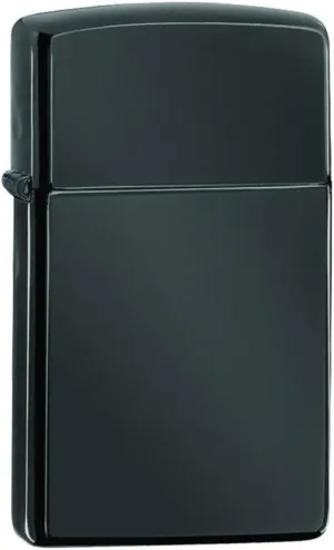 Zippo Slim High Polish Black Pocket Lighter