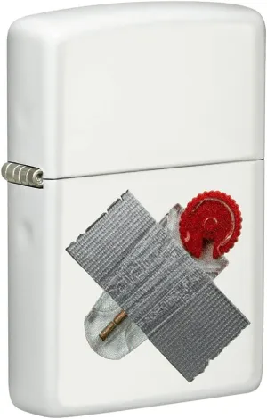 Zippo Taped Flint Dispenser Texture Print Pocket Lighter