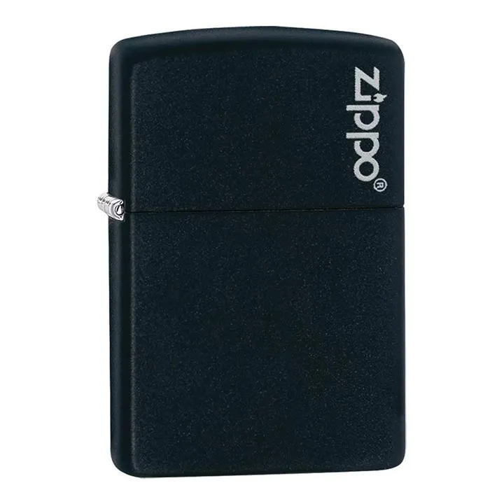 Zippo Windproof Lighter Black Matte W/zippo Logo