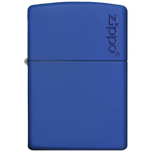 Zippo Windproof Lighter Classic Royal Blue Matte Zippo Logo