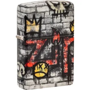 Zippo Windproof Pocket Lighter Graffiti King Design 540 Color Metal 46282