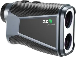 ZZE Golf Laser Rangefinder Solar Powered, 1200 Yards 7X Magnification Rechargeable Range Finder Golfing Accessory with Slope Compensation Flag Pole Locking Vibration Magnet Stripe