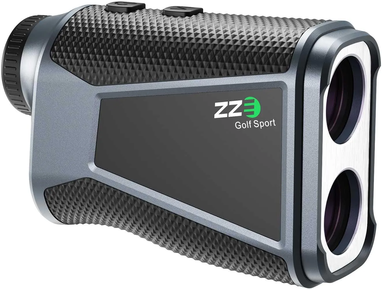 ZZE Golf Laser Rangefinder Solar Powered, 1200 Yards 7X Magnification Rechargeable Range Finder Golfing Accessory with Slope Compensation Flag Pole Locking Vibration Magnet Stripe